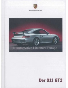 2001 PORSCHE 911 GT2 HARDCOVER BROCHURE DUITS