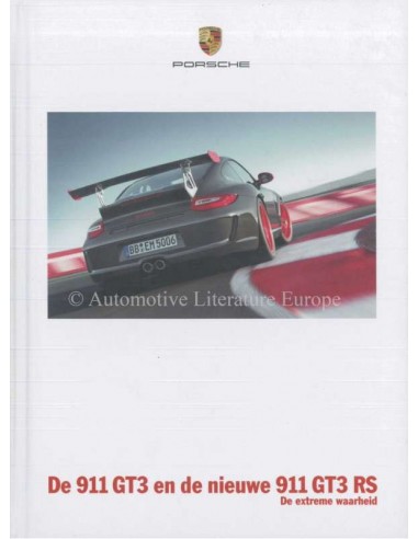 2010 PORSCHE 911 GT3 + RS HARDCOVER BROCHURE NEDERLANDS