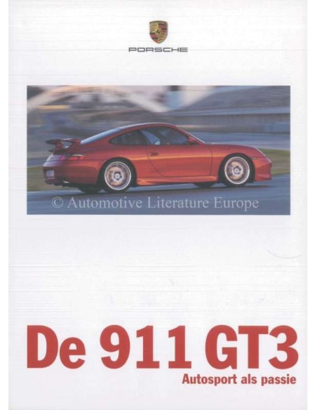 1999 PORSCHE 911 GT3 BROCHURE DUTCH