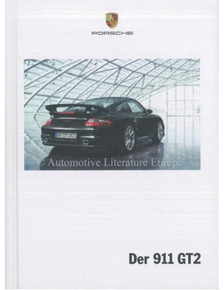 2009 PORSCHE 911 GT2 HARDCOVER PROSPEKT DEUTSCH
