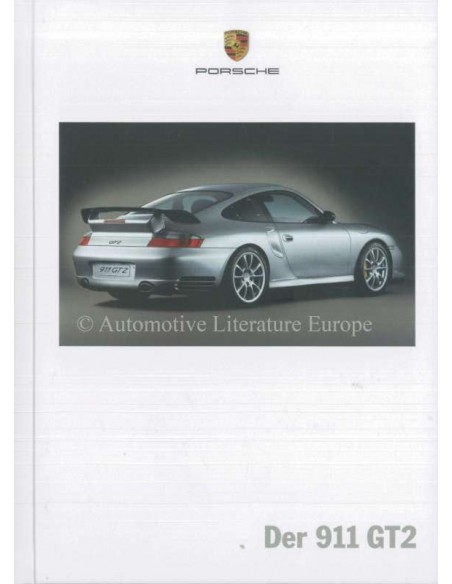 2004 PORSCHE 911 GT2 HARDCOVER BROCHURE DUITS