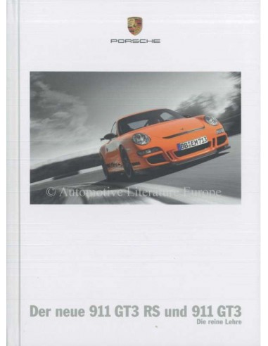2007 PORSCHE 911 GT3 + RS HARDCOVER PROSPEKT DEUTSCH