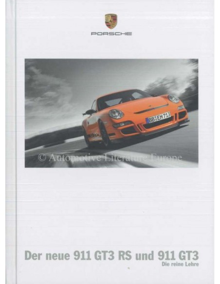 2007 PORSCHE 911 GT3 + RS HARDCOVER BROCHURE DUITS