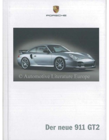 2004 PORSCHE 911 GT2 HARDCOVER PROSPEKT DEUTSCH