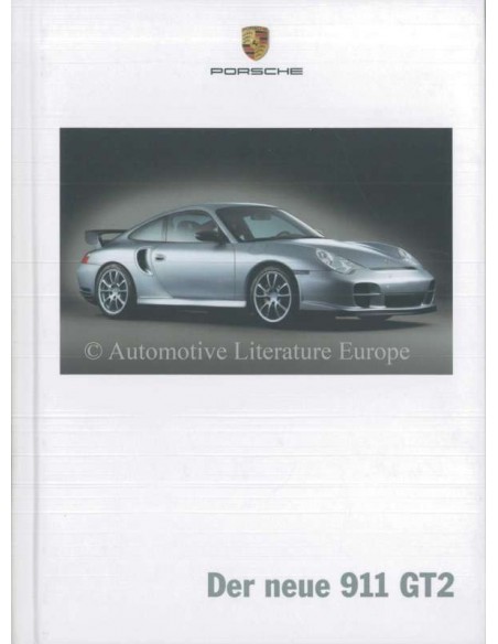 2004 PORSCHE 911 GT2 HARDCOVER PROSPEKT DEUTSCH