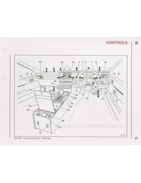 1985 ASTON MARTIN LAGONDA OWNERS MANUAL ENGLISH