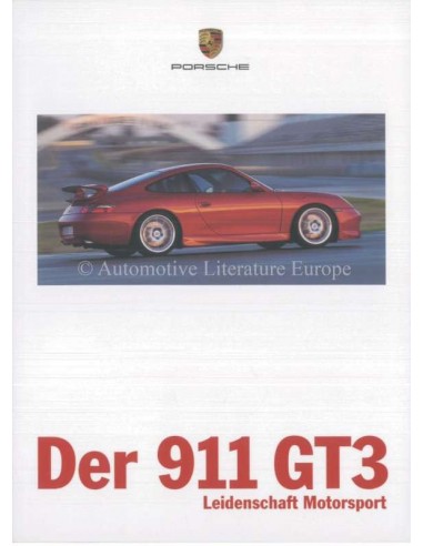 1999 PORSCHE 911 GT3 BROCHURE DUITS