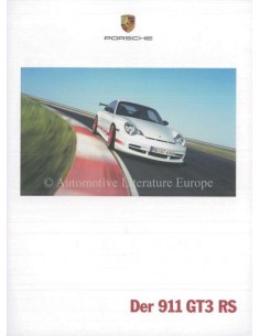2004 PORSCHE 911 GT3 RS BROCHURE DUITS