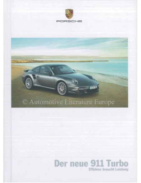2010 PORSCHE 911 TURBO HARDCOVER BROCHURE DUITS
