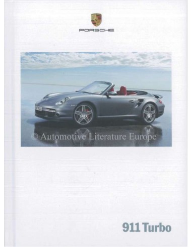 2009 PORSCHE 911 TURBO HARDCOVER PROSPEKT NIEDERLÄNDISCH