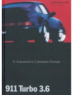 1993 PORSCHE 911 TURBO 3.6 HARDBACK BROCHURE GERMAN