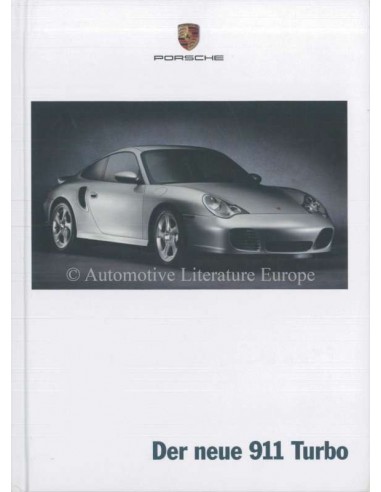 2000 PORSCHE 911 TURBO HARDCOVER PROSPEKT DEUTSCH