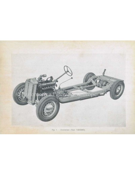 1939 ALFA ROMEO 6C 2500 TURISMO & SPORT OWNERS MANUAL ITALIAN