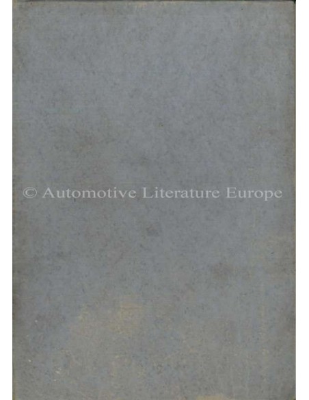 1939 ALFA ROMEO 6C 2500 TURISMO & SPORT OWNERS MANUAL ITALIAN