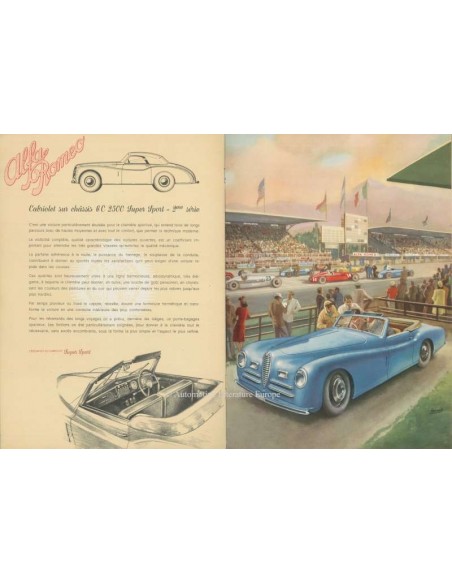 1955 ALFA ROMEO 950 AUTOCARRO PROSPEKT ITALIENISCH