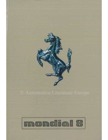 1980 FERRARI MONDIAL 8 INSTRUCTIEBOEKJE 191/80