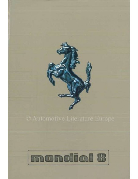 1980 FERRARI MONDIAL 8 INSTRUCTIEBOEKJE 191/80