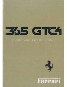 1971 FERRARI 365 GTC/4 OWNERS MANUAL HANDBOOK 54/71