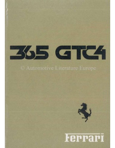1971 FERRARI 365 GTC/4 INSTRUCTIEBOEKJE 54/71