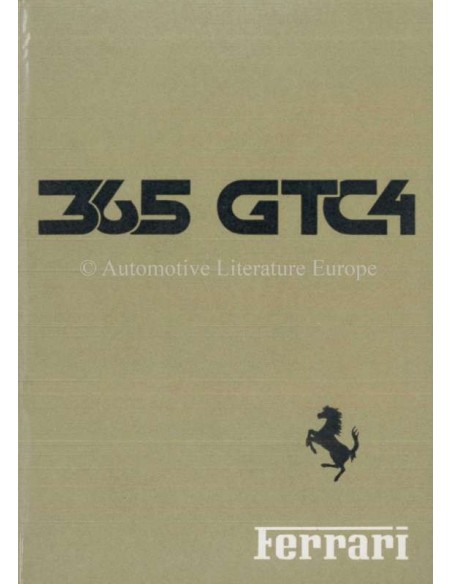 1971 FERRARI 365 GTC/4 BETRIEBSANLEITUNG 54/71