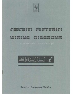 1983 FERRARI 400I WIRING DIAGRAM REPAIR MANUAL 291/83