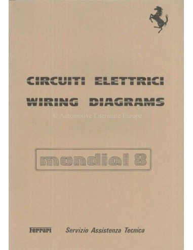 1981 FERRARI MONDIAL 8 ELECTRISCHE SCHEMA'S REPARATIE HANDLEIDING 223/81