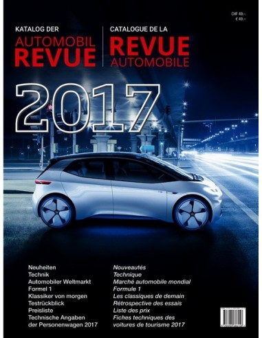 2017 AUTOMOBIl REVUE JAHRESKATALOG DEUTSCH FRANZÖSISCH