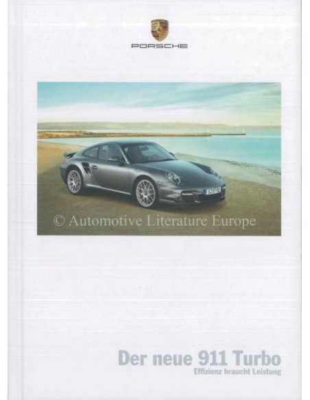 2010 PORSCHE 911 TURBO HARDCOVER BROCHURE DUITS