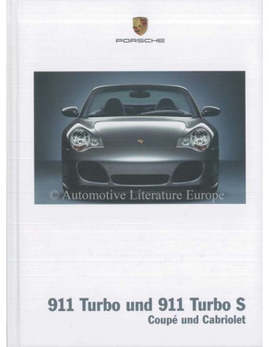 2005 PORSCHE 911 TURBO HARDCOVER PROSPEKT DEUTSCH