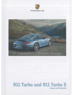 2011 PORSCHE 911 TURBO HARDCOVER BROCHURE DUITS