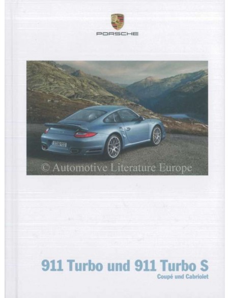 2011 PORSCHE 911 TURBO HARDCOVER BROCHURE DUITS