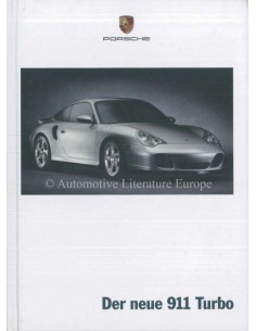 2000 PORSCHE 911 TURBO HARDCOVER BROCHURE DUITS