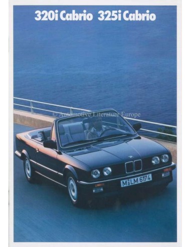 1989 BMW 3ER CABRIOLET PROSPEKT NIEDERLÄNDISCH