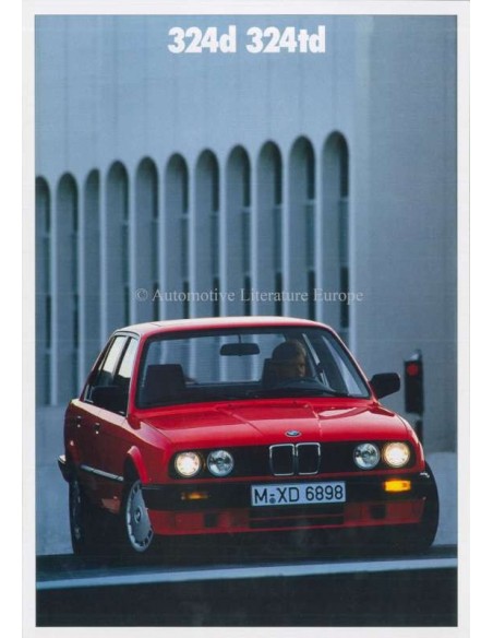 1989 BMW 3 SERIES DIESEL BROCHURE DUTCH