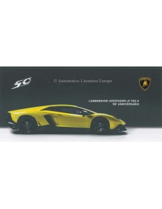 2013 LAMBORGHINI AVENTADOR LP 720-4 50° ANNIVERSARIO BROCHURE ENGELS