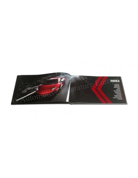 2015 LAMBORGHINI AVENTADOR LP 750-4 SV HARDCOVER BROCHURE ITALIAN