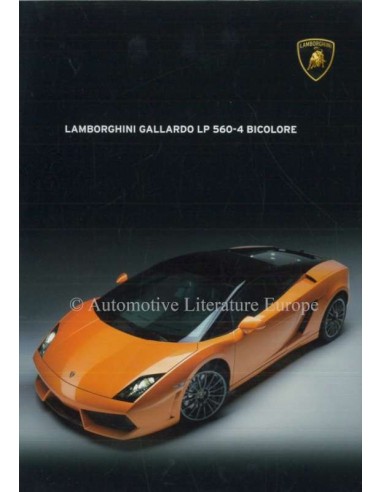 2011 LAMBORGHINI GALLARDO LP 560-4 BICOLORE BROCHURE ENGELS