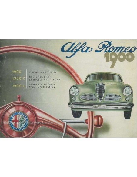 1953 ALFA ROMEO 1900 BROCHURE 