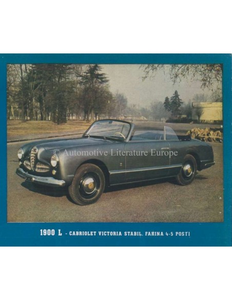 1953 ALFA ROMEO 1900 PROSPEKT 