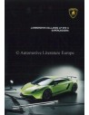 2012 LAMBORGHINI GALLARDO LP 570-4 SUPERLEGGERA BROCHURE DUITS