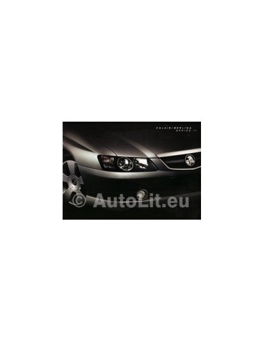 2003 HOLDEN CALAIS BERLINA S II BROCHURE AUSTRALISCH