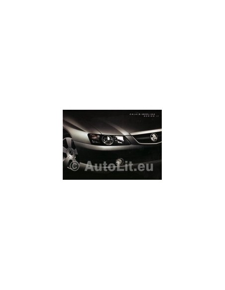 2003 HOLDEN CALAIS BERLINA S II BROCHURE AUSTRALISCH