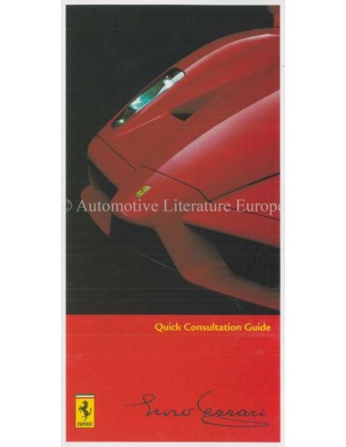 2005 FERRARI ENZO KURZANLEITUNG 2168/05