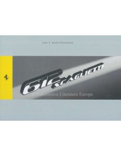 2008 FERRARI 612 SCAGLIETTI OWNERS MANUAL ITALIAN