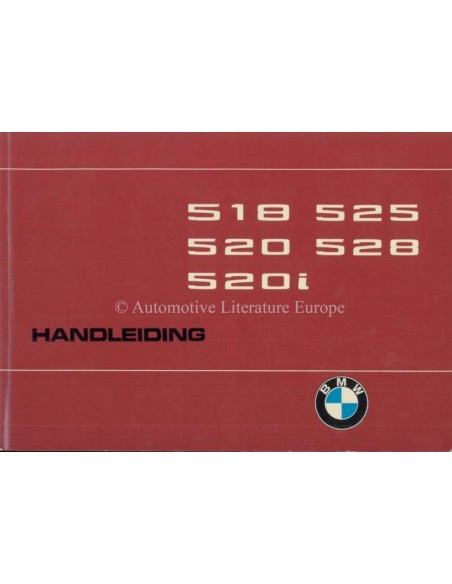 1975 BMW 5 SERIE INSTRUCTIEBOEKJE NEDERLANDS