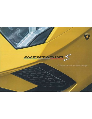 2017 LAMBORGHINI AVENTADOR S ROADSTER BROCHURE ENGLISH