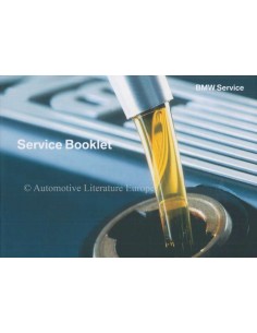 2002 BMW Z8 WARRANTY & MAINTENANCE MANUAL ENGLISH