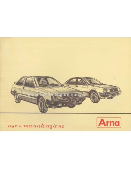1983 ALFA ROMEO ARNA BETRIEBSANLEITUNG ITALIENISCH