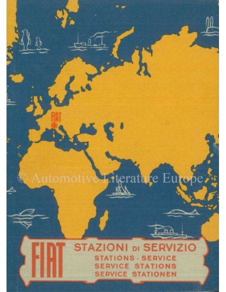 1956 FIAT SERVICE STATIONEN HANDBUCH