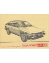 1982 ALFA ROMEO GTV 2.0 OWNERS MANUAL ITALIAN